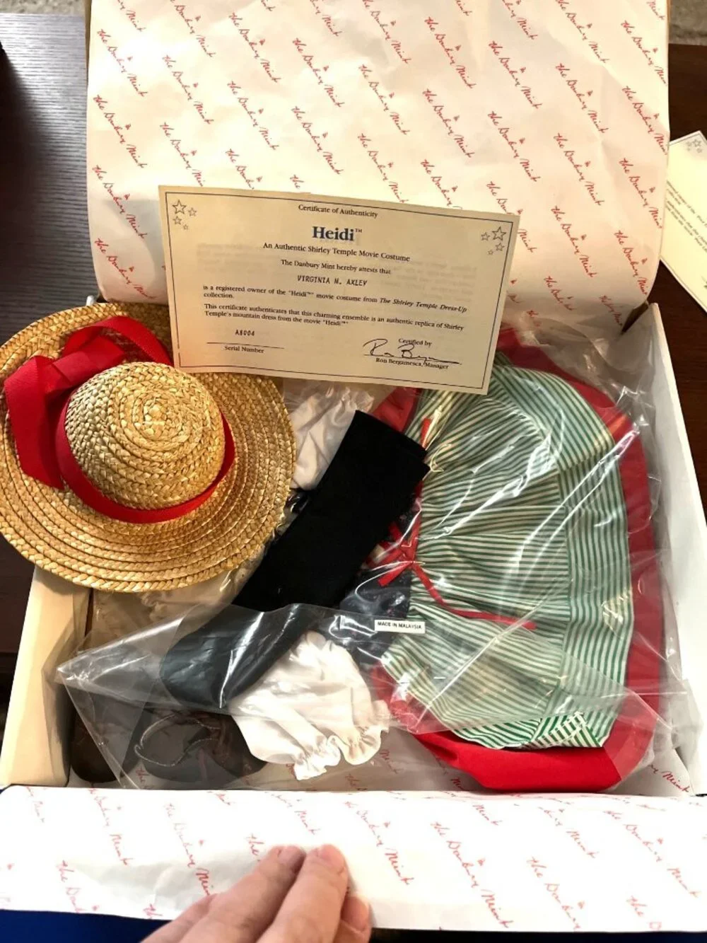 Set Of 3 Shirley Temple Dress Up Doll Costumes: Heidi, Stowaway & Curly Top NIB